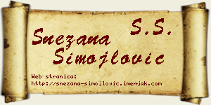 Snežana Simojlović vizit kartica